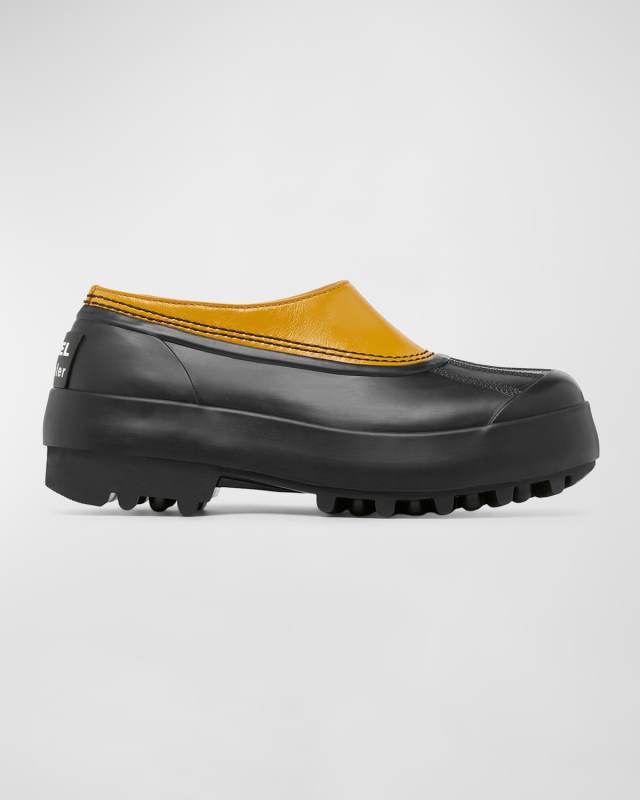 x Proenza Schouler Leather Rubber Mules